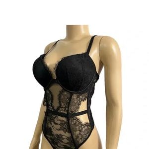 COPY - Victorias Secret Sexy
Bombshell Push Up Adds 2
Cups Lace Teddy Bodysuit